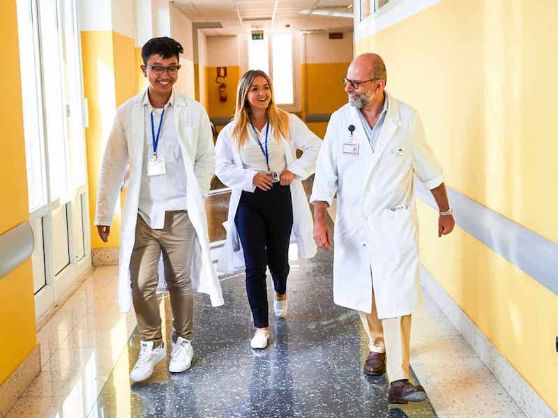 Pre-med students shadow abroad in a hospital setting in Greece through Atlantis