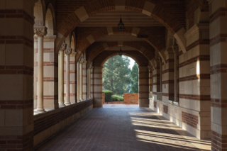 College admissions hallway