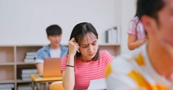 student stressed out over exam results