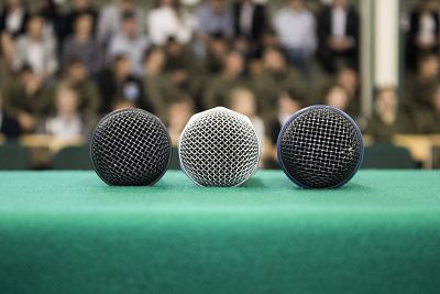 Three microphones